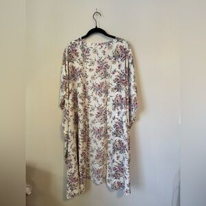 Living Doll LA Floral Print Cardigan/Cover Up Size XL